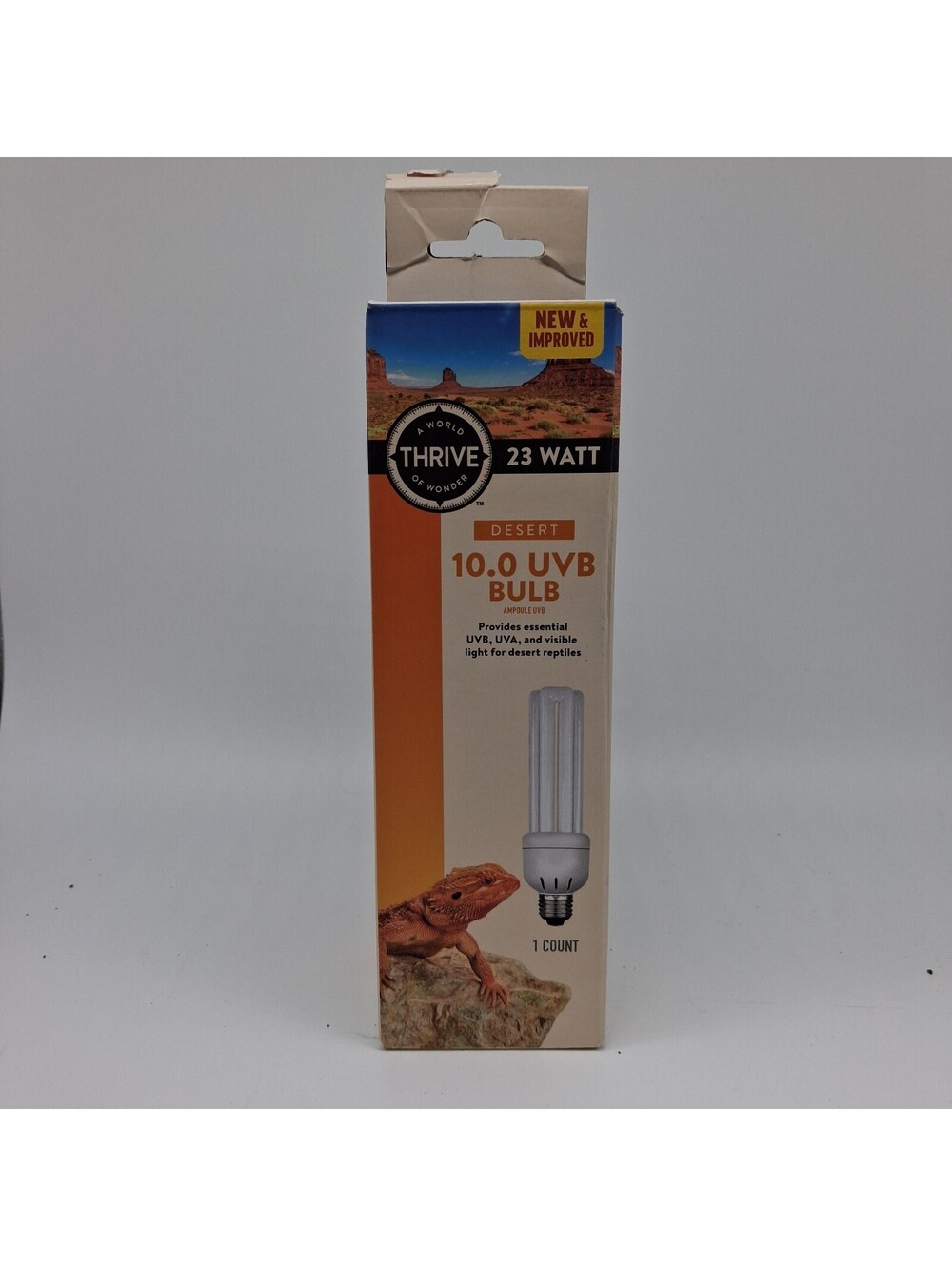 Thrive Desert 10.0 UVB 23 Watt Compact Fluorescent Bulb New Open Box E26